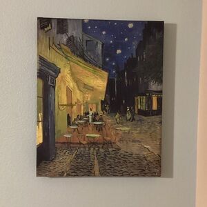 Starry Night Café Canvas Art